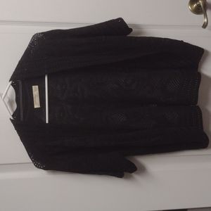 𝅺faded Glory, Black short sleeve sweater
